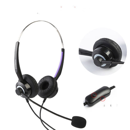 Shouer Headset Headset Adjustable Headset Binaural Mute