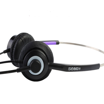 Shouer Headset Headset Adjustable Headset Binaural Mute