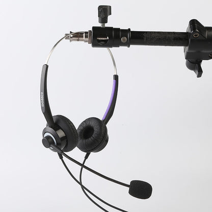 Shouer Headset Headset Adjustable Headset Binaural Mute